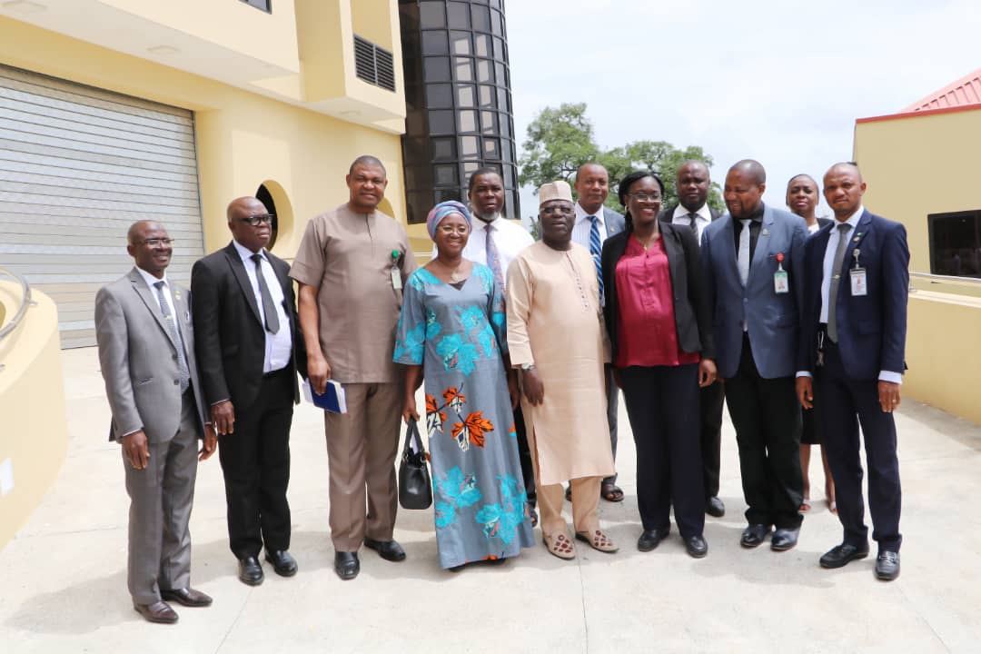 Visit of the members of the Federal Judiciary | Due Process Committee on the 8th of August,  2019 to the NICN permanent site. No.11 New Bussa Close Area3 Garki, Abuja.